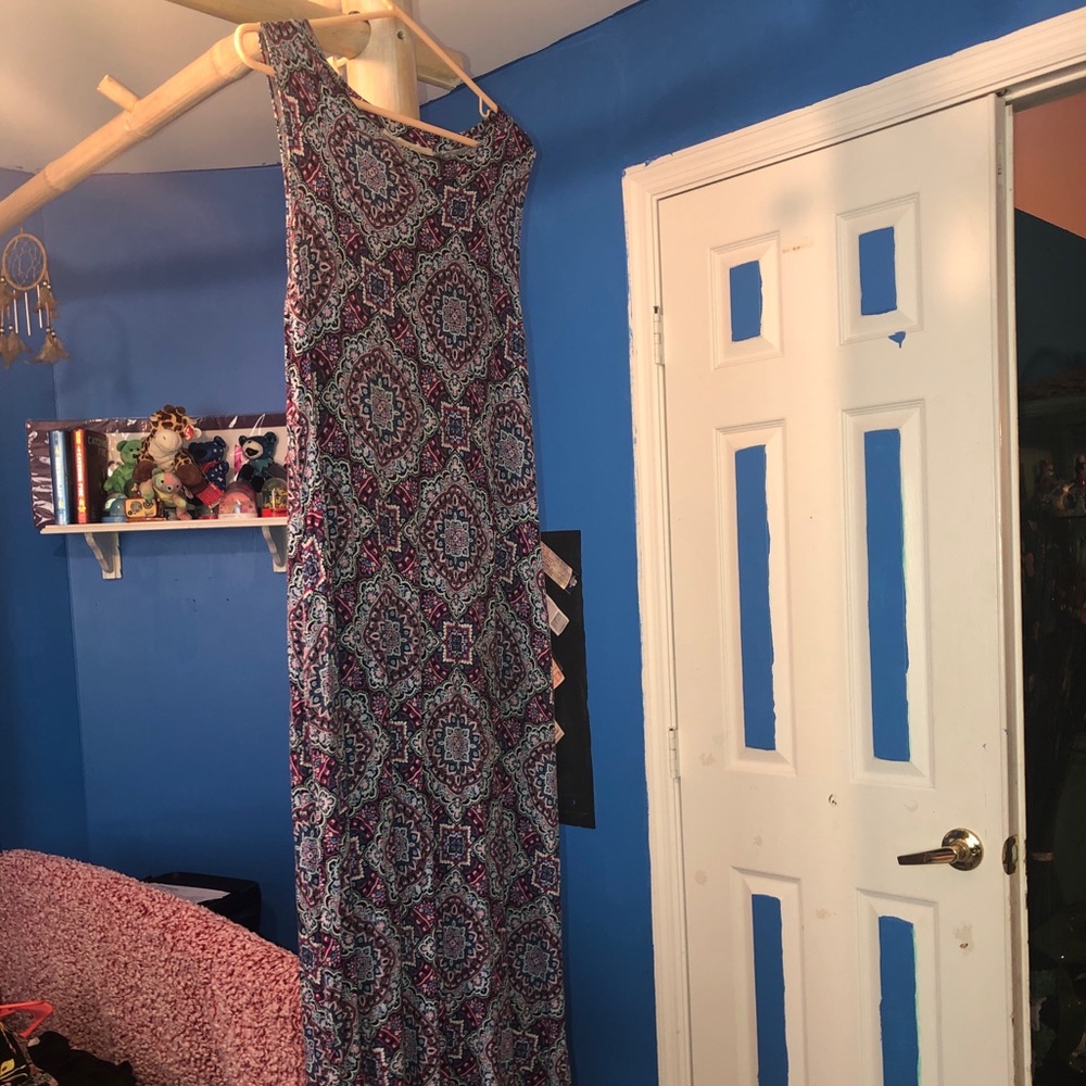 Long patterned dress